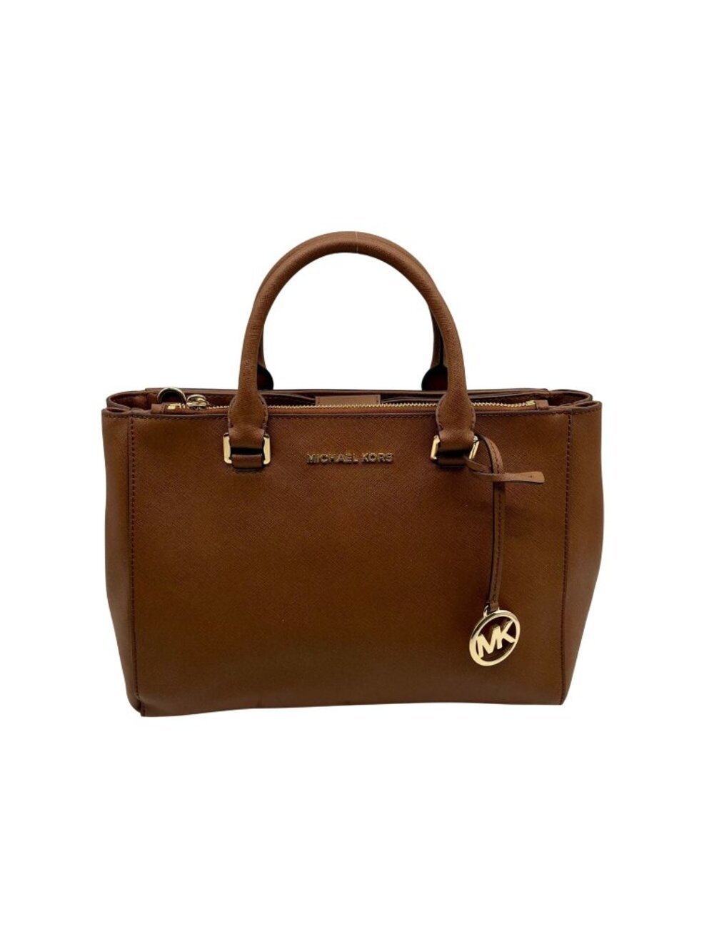 Michael Kors Brown Saffiano Leather Savannah Tote Bag - Picture 1 of 12